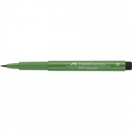 India ink Pitt Artist Pen B permanent green olive